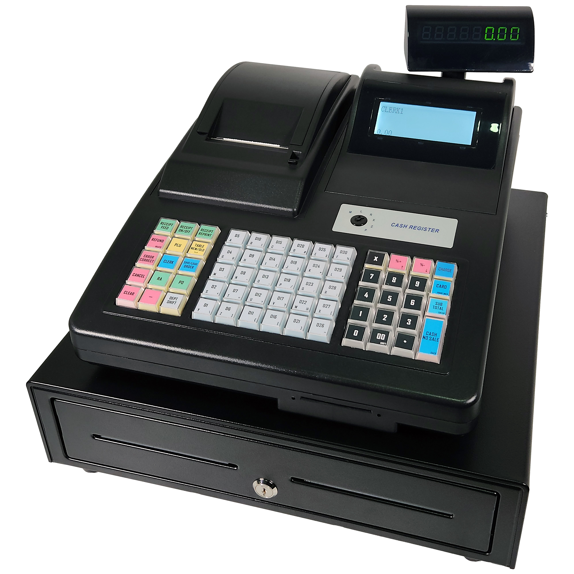 CRG500BLD Black Cash Register and Drawer