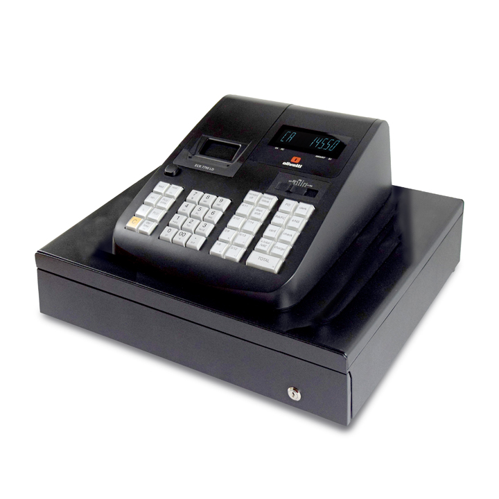 Olivetti ECR 7790LD - Large Drawer Cash Register for Retail and Basic Hospitality
