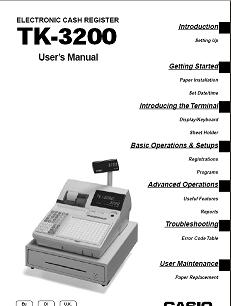 Casio TK 3200 Instruction and User manual